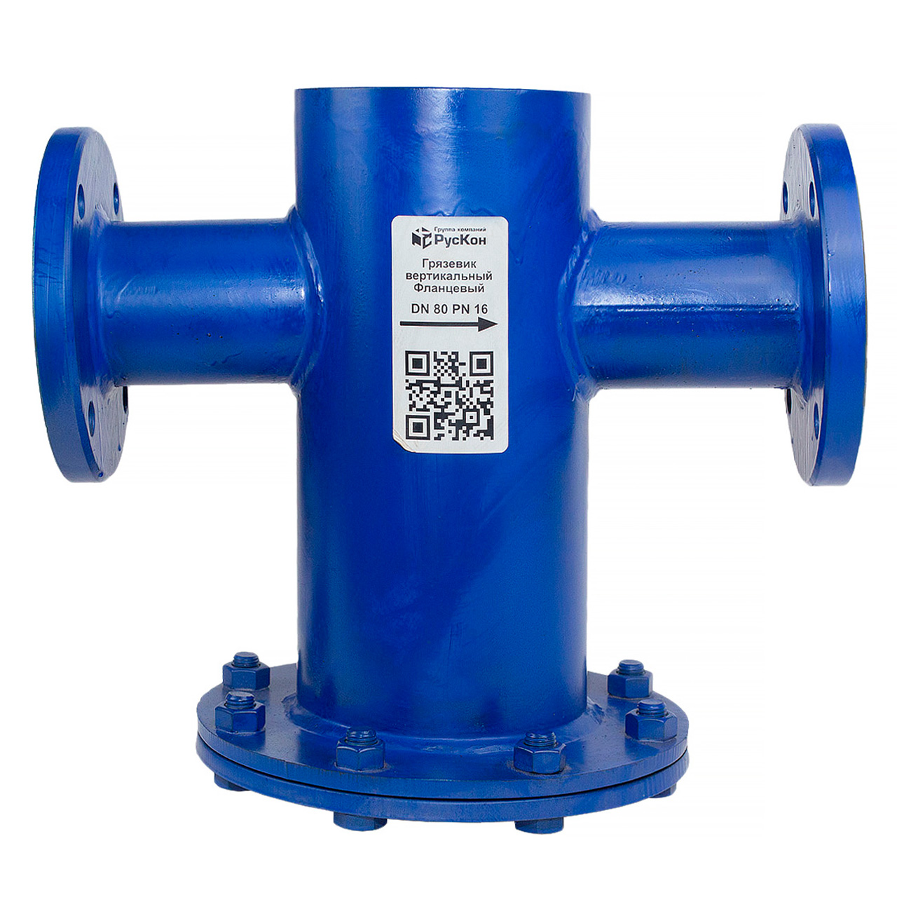 Грязевик вертикальный фланцевый Ду 300 Ру 16 Техкомплект
