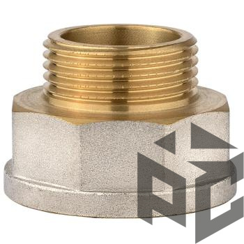 Переходник латунь ВР/НР Ду 20x25 (3/4"х1") от производителя "Рускон"