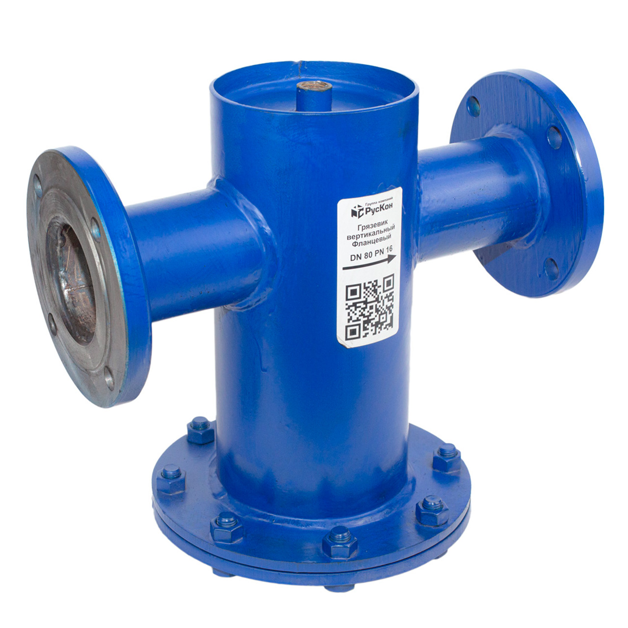 Грязевик вертикальный фланцевый Ду 300 Ру 16 Техкомплект