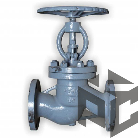 Клапан (вентиль) запорный стальной 15с22нж Ду 65 Ру 40 от производителя "Рускон"